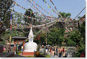Our first stop was Swayambhu, more commonly known as the Monkey Temple.