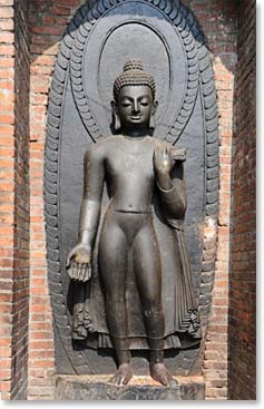 Dipanker Buddha, a 7th century carving made from a single stone.