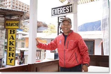 BAI guide Min stopped for tea with us.