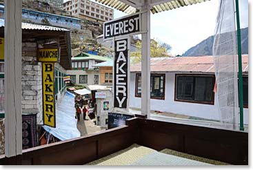 Namche is all about bakeries.