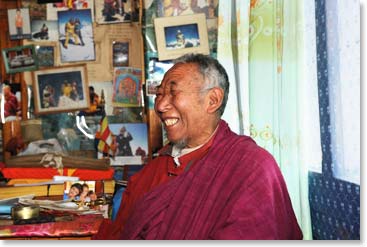 Lama Geshi's Laughter is sponteneous and joyous.