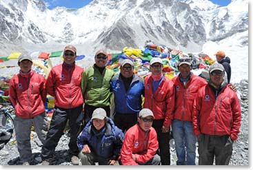 Our Sherpa guide team, including “Bolivian Sherpa”, Osvaldo