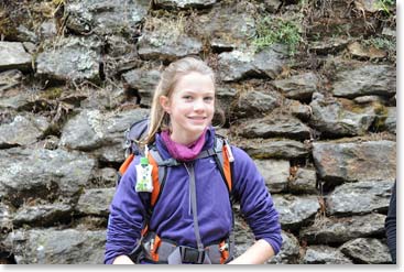 Mathes as a star on this trek; she was strong, healthy and involved with her fellow trekkers and the Sherpas throughout the trip.