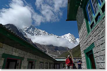 Spectacular peaks provide an incredible scene outside Valley View Lodge