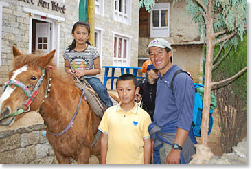 Nuru with his children taken last year