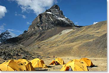 Condoriri Base Camp is beautiful.