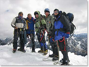 Team on the summit