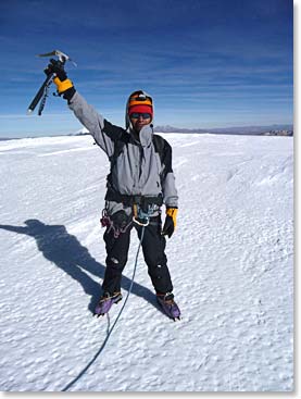 Sergio on the summit