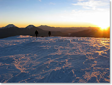 The final approach to the summit