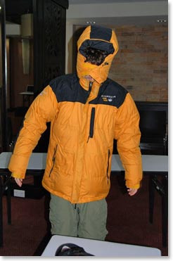 The well-dressed Kili climber. I think he’s got that on right.