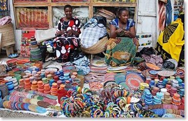 The colorful, lively market