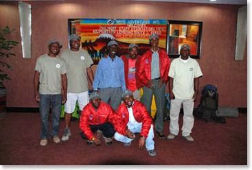 The Berg Adventures Kilimanjaro Guide Team