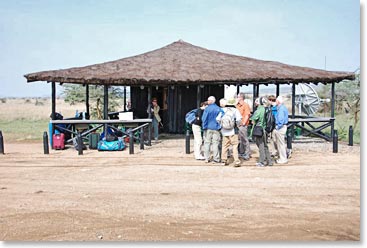 Waiting at the Serengeti airstrip