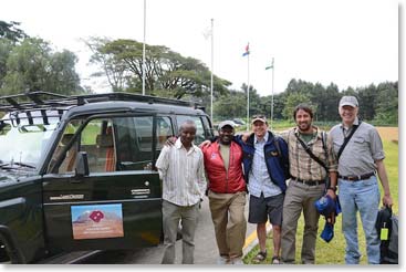 Off on a great safari adventure with David Mushi, BAI safari guide