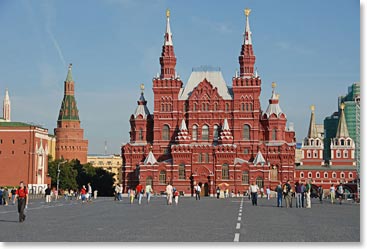 Our walking tour took us to the Red Square where we saw The Kremlin – the official residence of the Russian President.