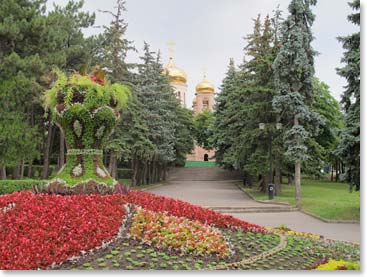 The city is very green, full of parks.