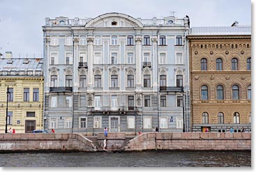 St. Petersburg from the water is beautiful.