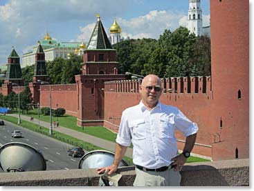 We were there, part 2. Chet at the Kremlin.