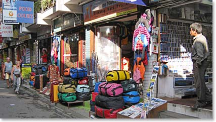Whatever you need, trekking gear, souvenirs, books, DVDs or a massage; it can all be found in Thamel.