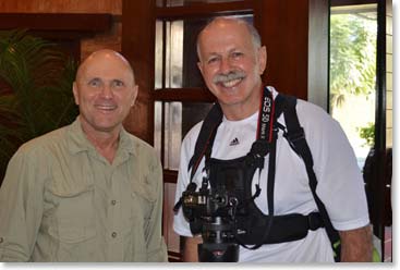 Wally and Robert at the Yak and Yeti