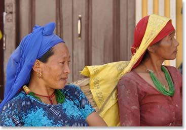 Colorful women at work