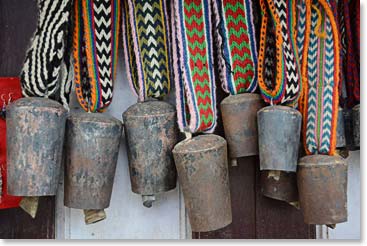 Yak bells are a popular souvenir in Namche