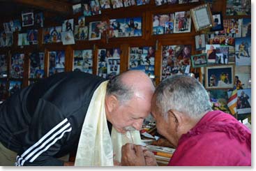Robert told me today that he had high expectation for this trip, but that it had been more fun and rewarding that he could even have imagined. Being blessed by a 76 year old lama high in the Himalayas is only one of many new and amazing experiences.