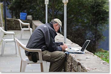 Robert is a man from two generations.  He uses his Macbook daily, but always has his trusty leather bound journal at his side as well.