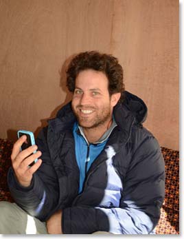 His son Ryan does just fine with his iPhone however. Here Ryan is enjoying a Facetime visit with his wife Amanda, daughter Brooklyn and son Owen.