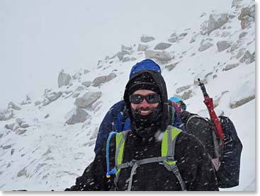 Bruce enjoying the snows of the Himalaya