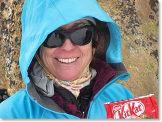 Jenny was glad to have a Kit Kat for a snack along the way.