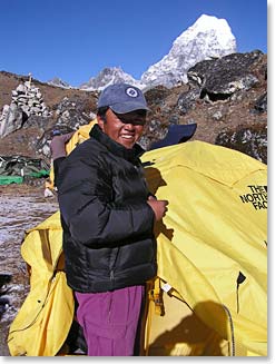 DaSona at Lobuche Base Camp