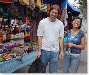 Ana and Andrew also bought a lot of souvenirs