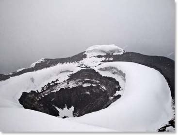 The Cotopaxi crater