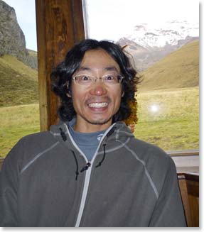 Yuki’s energy doesn’t end. He went for a hike around the lodge this afternoon.