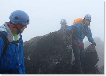 Maneuvering around a boulder