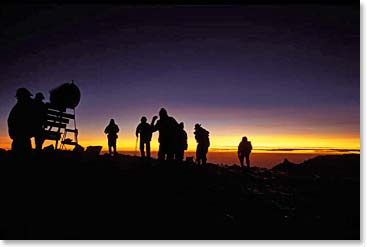 Sunrise on the summit