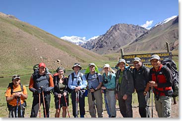 Group photo taken four days ago, as our journey on the mountain began.