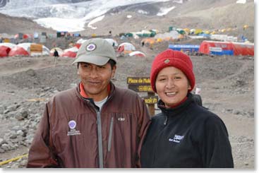 BAI staff members Sergio and Maria had done a carry of equipment to Plaza Canada camp  before we went to see the doctors on Saturday.