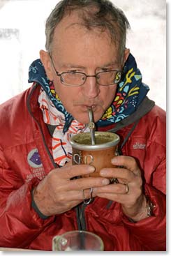 Howard enjoys his Mate.