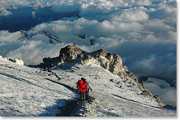 Climbing in high winds