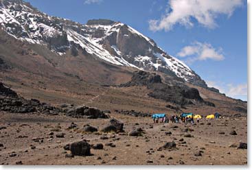 Approaching Lava Tower Camp