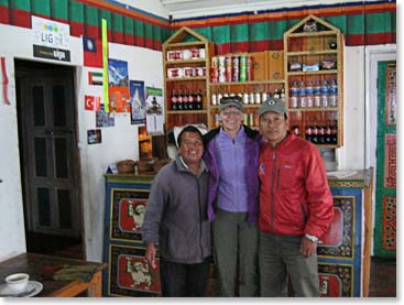 Back to where it all began with Rom, the manager at our lodge, along the banks of the Dudh Kosi River.
