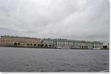Hard to believe, that is all a museum. The Winter Palace, Small and Large Hermitage, 6,000,000 items are catalogued in the Hermitage Museum, it would take years to view them all – Lina and our crew made a good 2 hour start this afternoon.