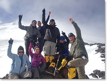 Team high point 4300 meters (14,110 ft.)