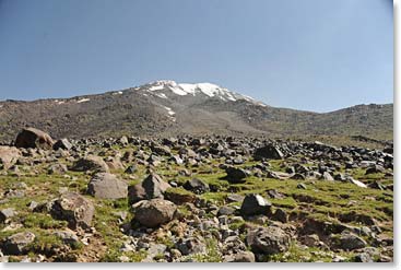 We approached the snows of Ararat from the arid steppes below.