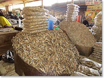 Sardines anyone?  Eric told us the best sardines come from Lake Tanganyika, not Lake Victoria.