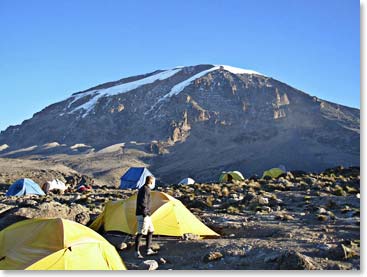 Karanga Valley Camp is a perfect rest as we are lower than last night