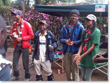 Ajei, Prajit and Tejashree with Cornel 