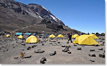 Lava Tower camp